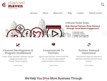 Tablet Screenshot of channelmavenconsulting.com